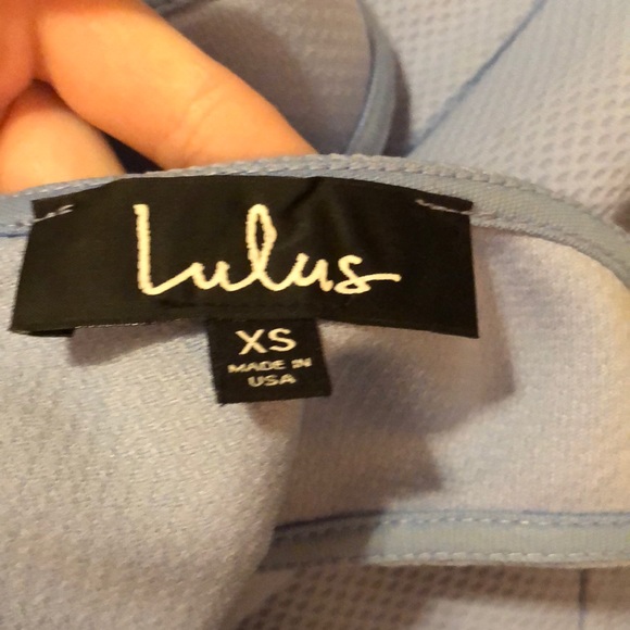 Baby Blue Lulus Skater Dress - Picture 6 of 6